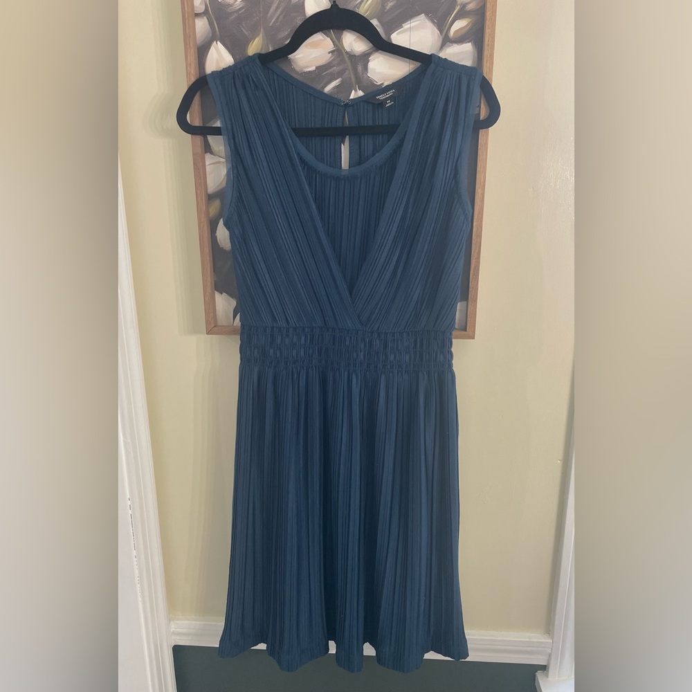 Vera Wang Blue Sleeveless Dress